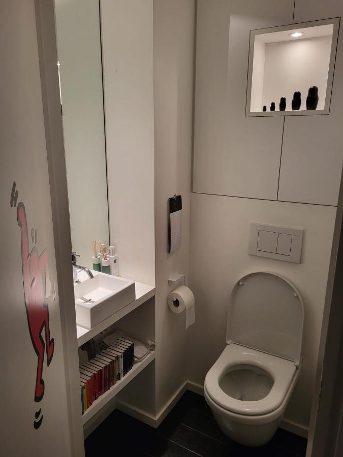 Gezellige Moderne Woning Met Zwemvijver Halle  Bagian luar foto